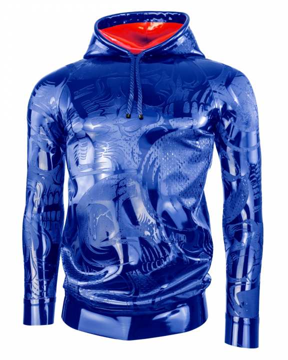 HOODIE SKULL EXTREME „LOOSE FIT“ Latex Laser Edition
